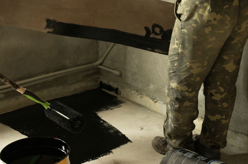 Waterproofing Sealant on Basement Wall